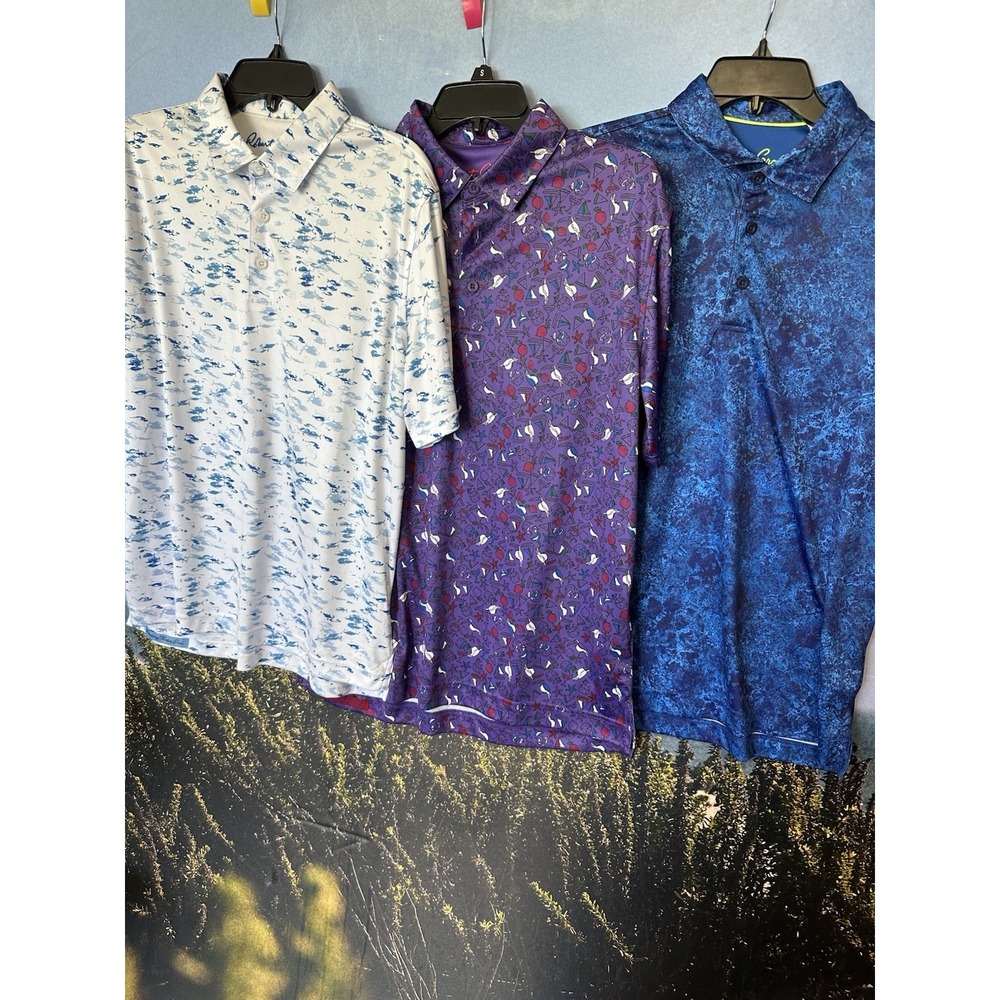 Robert Graham Shirt Mens Medium lot of 3 All Over Print